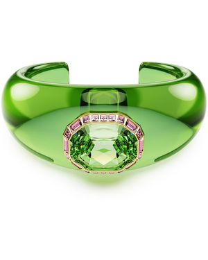Swarovski Brazalete dulcis, talla octogonal, pavé - Verde