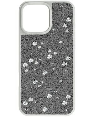Swarovski Étui pour smartphone high, motif éparpillé, iphone® 16 pro max, ton argenté - Gris