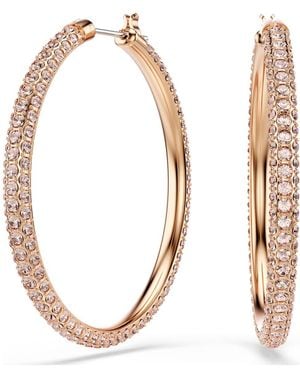 Swarovski Pendientes de aro dextera, pavé, grandes - Metálico