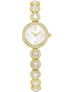 Swarovski Reloj una angelic, pulsera de cristal, tono dorado, acabado tono oro - Metálico
