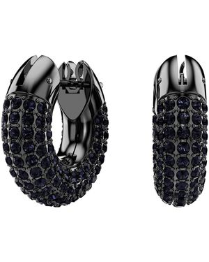Swarovski Dextera Hoop Earrings - Black