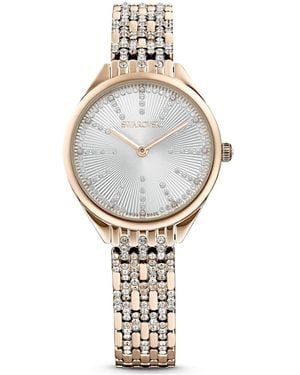 Swarovski Orologio attract, fabbricato in svizzera, bracciale di metallo, tono dorato, finitura in tonalità champagne dorato - Metallizzato