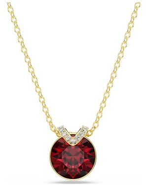 Swarovski Bella V Pendant, Round Cut, -Tone Plated - Metallic