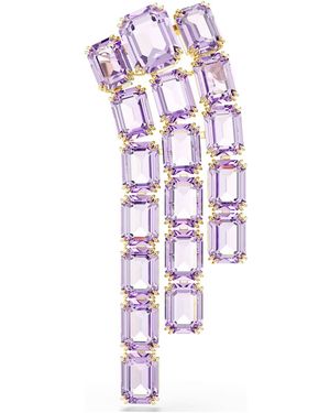 Swarovski Millenia brosche, oktagon-schliff, goldlegierungsschicht - Lila