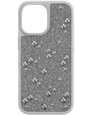 Swarovski Funda para smartphone high, cristales flat back, iphone® 17 - Gris