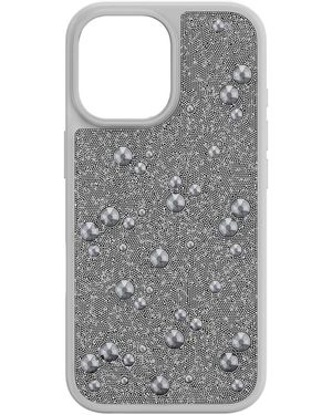 Swarovski High Smartphone Case, Flat Back Crystals, Iphone 17 - Gray
