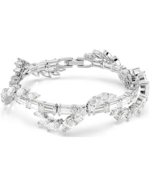 Swarovski Mesmera Bracelet, Mixed Cuts, Rhodium Plated - Metallic