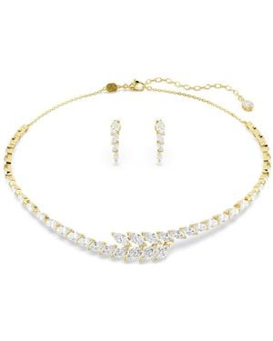 Swarovski Mesmera Set, Set (2) Marquise Cut, 18K Finish - Metallic