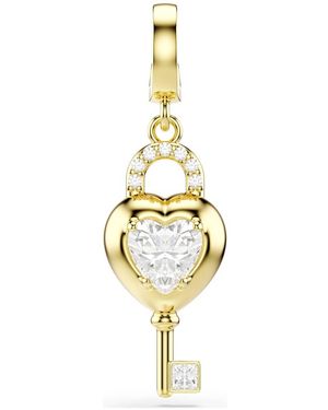Swarovski Idyllia Heart With Key Charm - Metallic