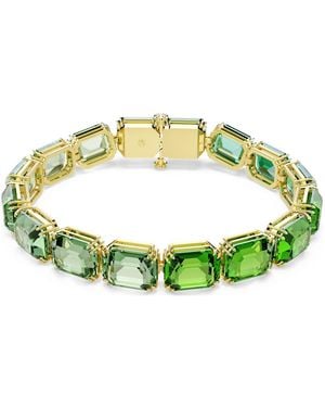 Swarovski Pulsera millenia, talla octogonal, degradado de color - Verde
