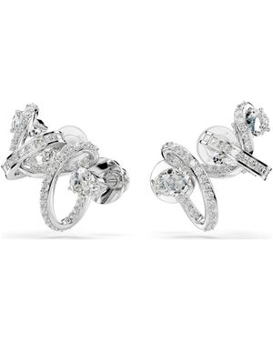 Swarovski Orecchino ear cuff hyperbola, taglio misto - Metallizzato