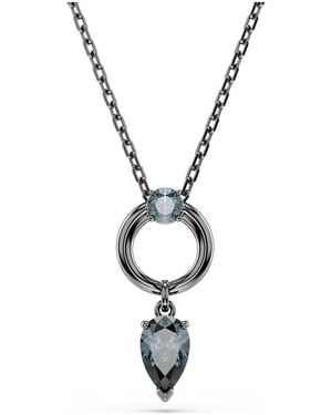 Swarovski Mesmera Pendant, Mixed Cuts, Ruthenium Plated - Metallic