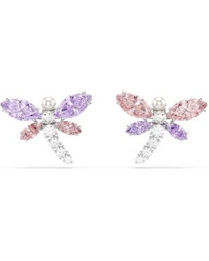 Swarovski Ariana Grande X Stud Earrings - Pink