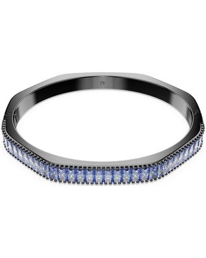 Swarovski Bracelet-jonc matrix, taille baguette, forme octogonale - Bleu