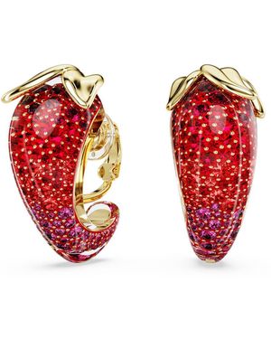 Swarovski Idyllia Clip Earrings - Red