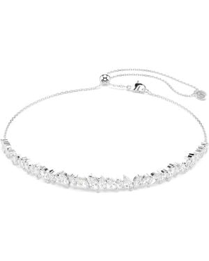 Swarovski Mesmera Choker, Marquise Cut, Rhodium Plated - Metallic