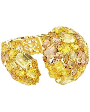 Swarovski Brazalete gema, baño tono oro - Amarillo