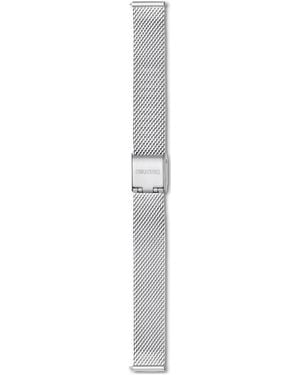 Swarovski Watch Strap, 13 Mm (0.51" Width, Metal, Stainless Steel - White