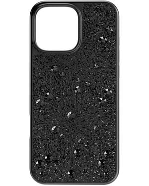 Swarovski Étui pour smartphone high, motif éparpillé, iphone® 16 pro max - Noir