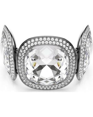 Swarovski Una Angelic Bracelet, Cushion Cut, Ruthenium Plated - Metallic