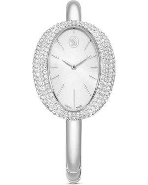 Swarovski Imber bangle uhr, schweizer produktion, metallarmband - Weiß