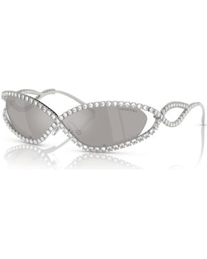 Swarovski Occhiali da sole, sk7024, tono argentato - Metallizzato