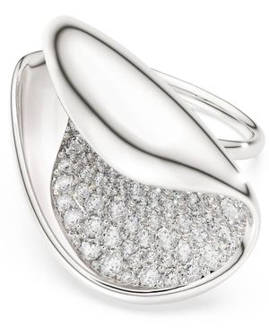 Swarovski Classica cocktailring, statement, rundschliff - Mettallic