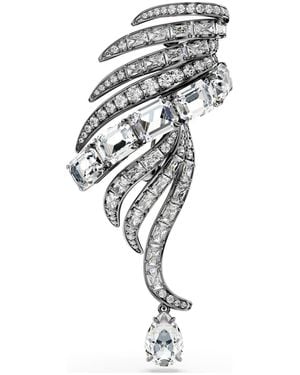 Swarovski The vienna collection brosche, feder - Schwarz