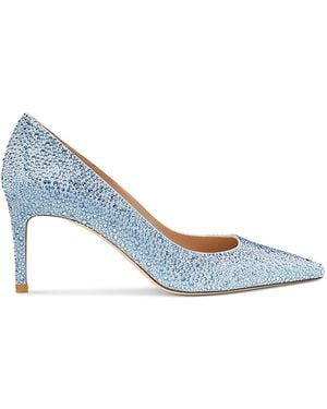 Swarovski Stuart Weitzman Stuart Power Shine Pump - Blue