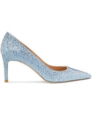 Swarovski Stuart Weitzman Stuart Power Shine Pump - Blue