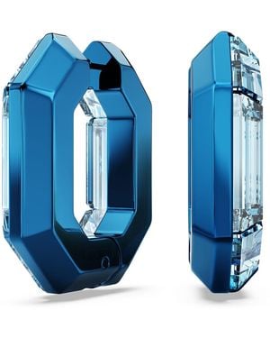 Swarovski Lucent Hoop Earrings - Blue