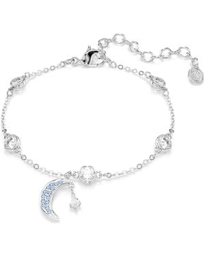 Swarovski Bracelet symbolica, taille ronde, lune - Métallisé