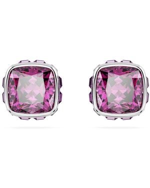 Swarovski Birthstone Stud Earrings - Purple