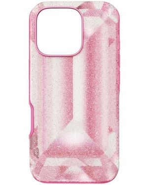 Swarovski Étui pour smartphone high, motif imprimé cristal, iphone® 16 pro - Rose