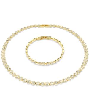 Swarovski Set una angelic, taglio round - Metallizzato