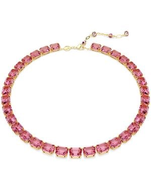 Swarovski Collana millenia, taglio ottagonale - Rosso