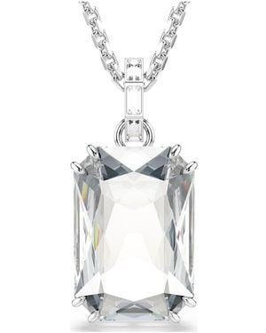 Swarovski Millenia Pendant, Octagon Cut, Rhodium Plated - White