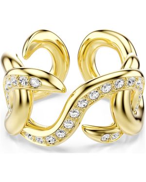 Swarovski Anello aperto dextera, taglio round - Metallizzato