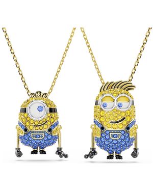 Swarovski Conjunto minions james and henry, pavé - Amarillo