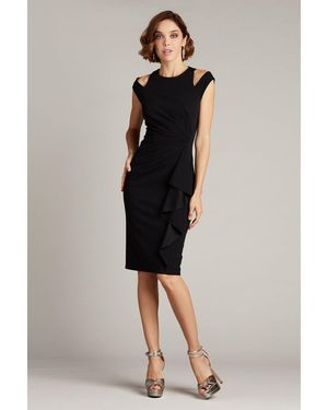 Tadashi Shoji Official Online Boutique Navin Shoulder Cut-Out Dress - Blue