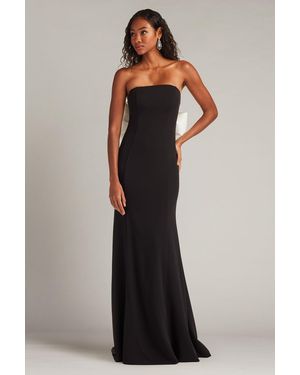Tadashi Shoji Official Online Boutique Parmer Bow Back Gown - Black