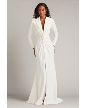 Tadashi Shoji Nicolette Twist-Front Gown - Natural