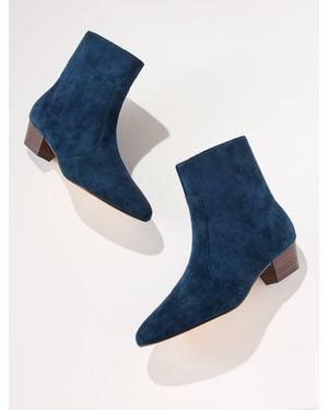 Talbots Lucy Suede Ankle Boots - Blue