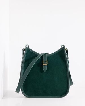 Talbots Nadine Suede Saddle Bag - Green