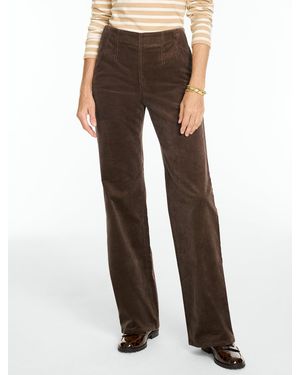 Talbots Stretch Corduroy Pull-on Pants - Brown
