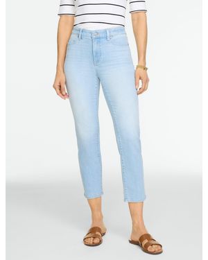 Talbots Straight Crop Lightweight Jeans - Blue