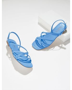 Talbots Liana Strappy Nappa Flats - Blue