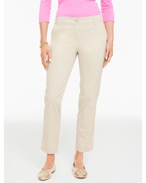 Talbots Heritage Twill Perfect Crops Pants - Natural