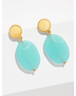 Talbots Garden Gems Drop Earrings - Blue