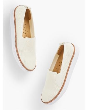 Talbots Brittany Knit Slip-on Trainers - White